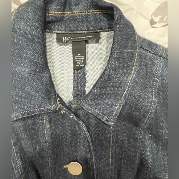Denim Blue Jacket, INC International Concepts, medium Blue Denim - Picture 3 of 4